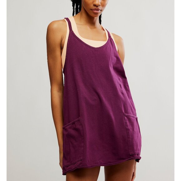 🆕 FP MOVEMENT Hot Shot Mini Dress / Black Cherry - Picture 3 of 10